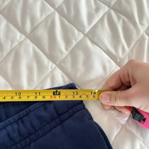 Nike Womens Size Small Sportswear Fleece Pants Joggers Sweatpants Blue Ankle - Picture 6 of 9